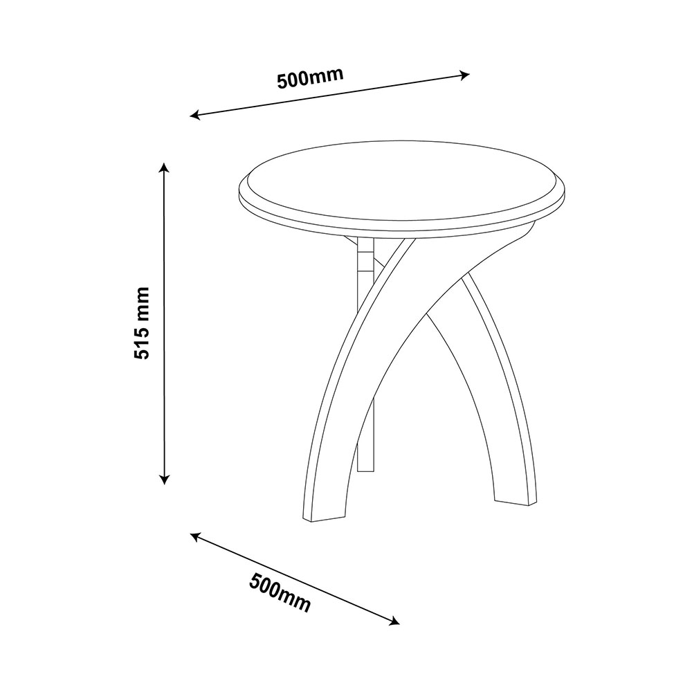 Mesa de apoio Artely Jade Pinho Off White (4)