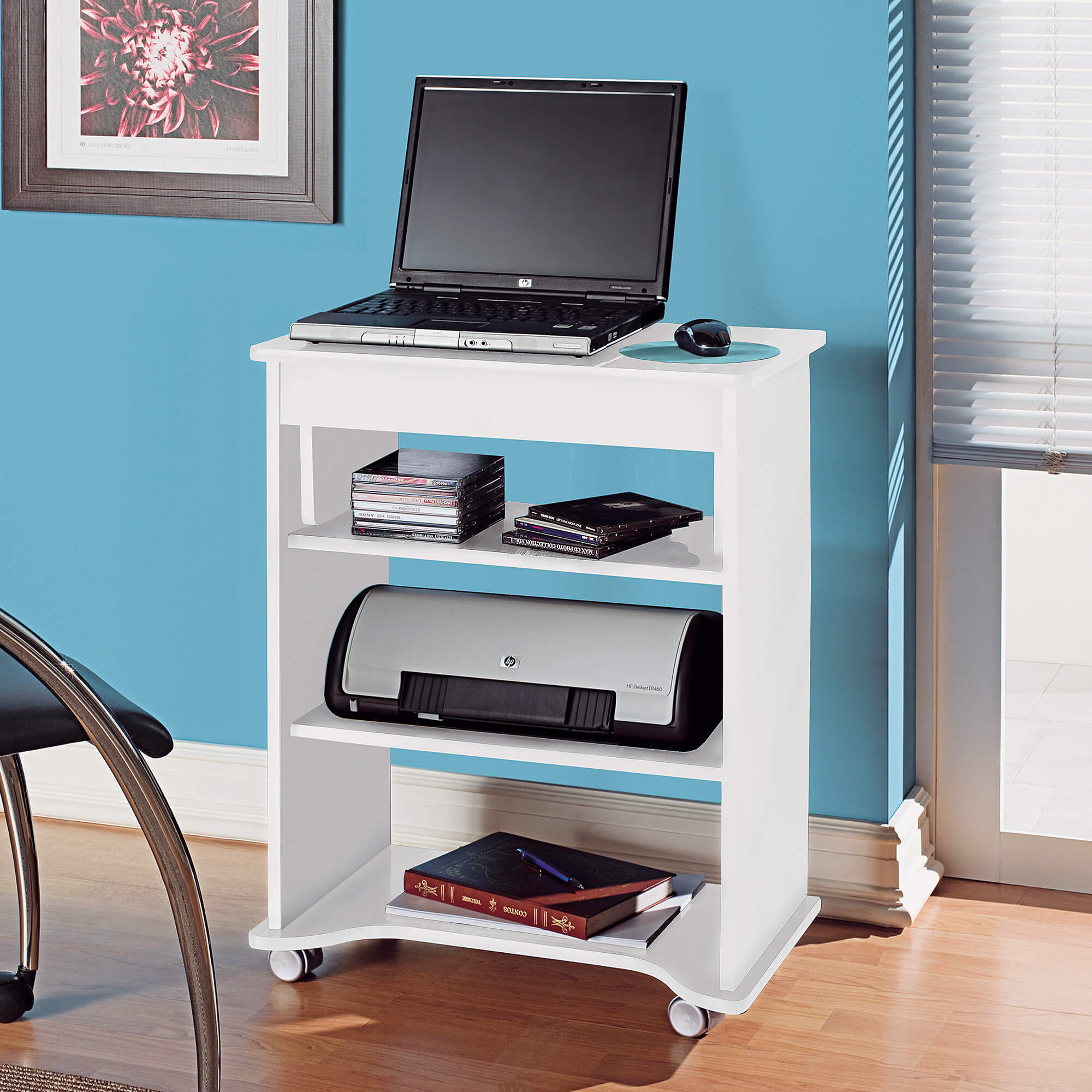 Mesa para notebook Artely com Tampo Portátil Branco (6)