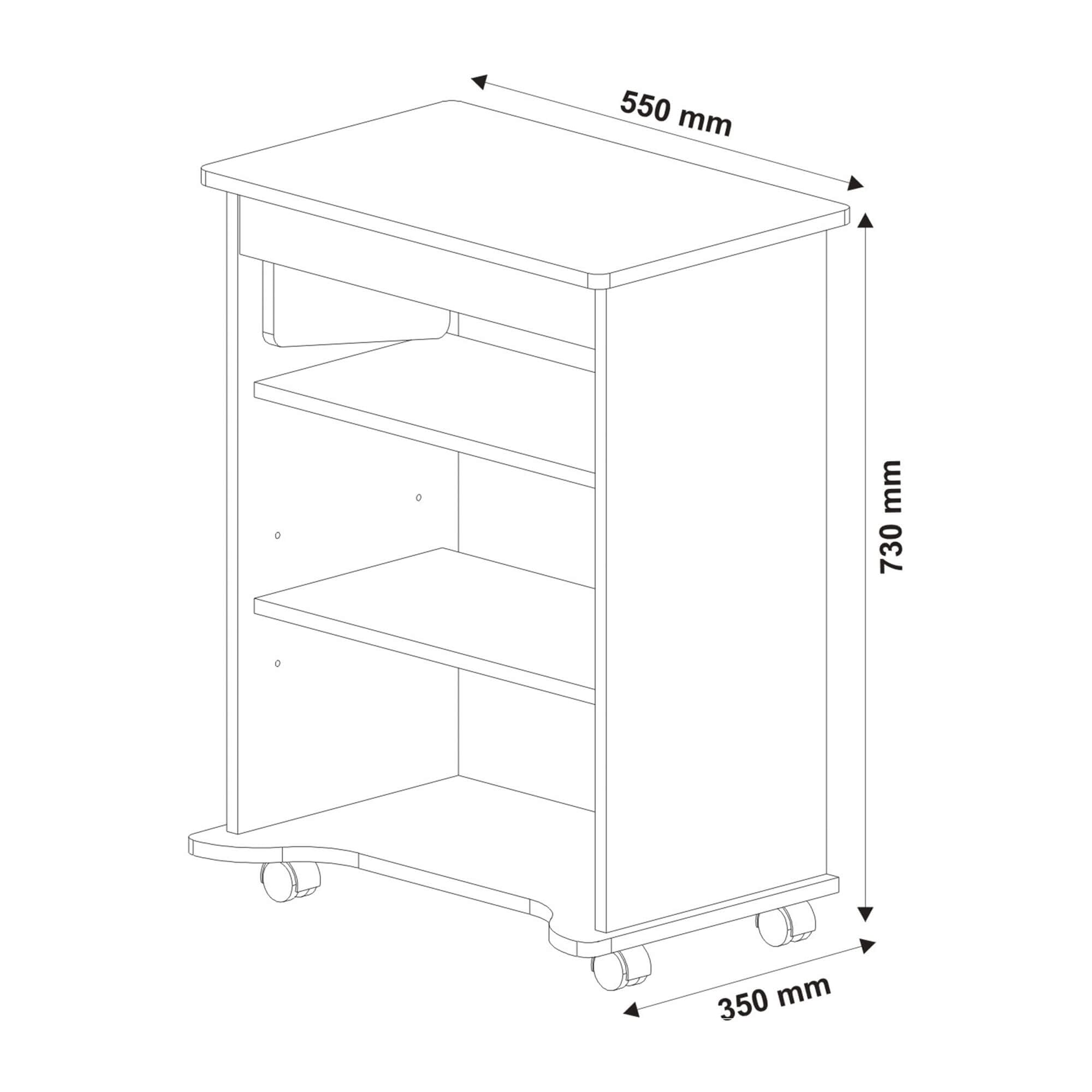 Mesa para notebook Artely com Tampo Portátil Branco (7)