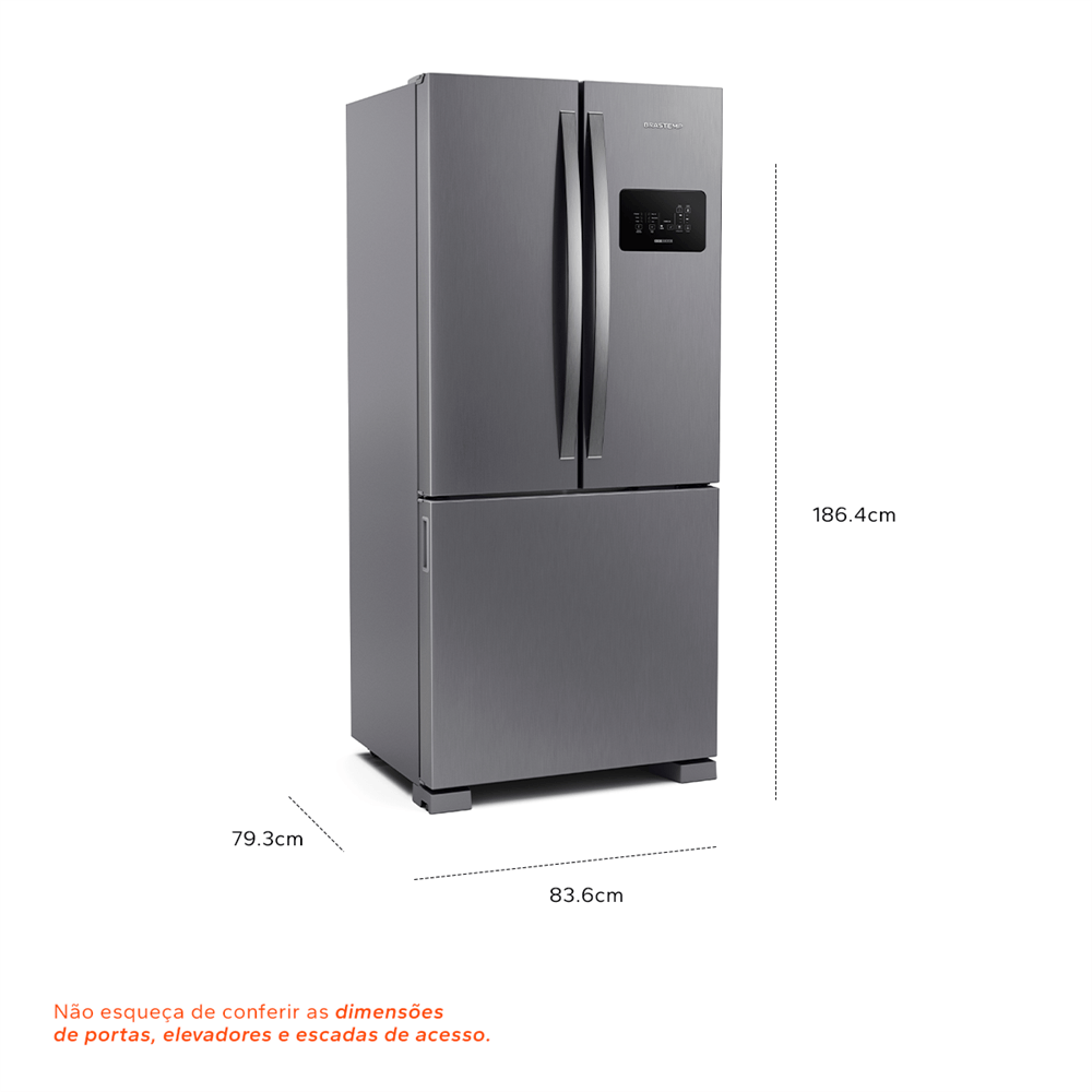 Refrigerador Brastemp BRO85AK 554L Inox 220V (6)