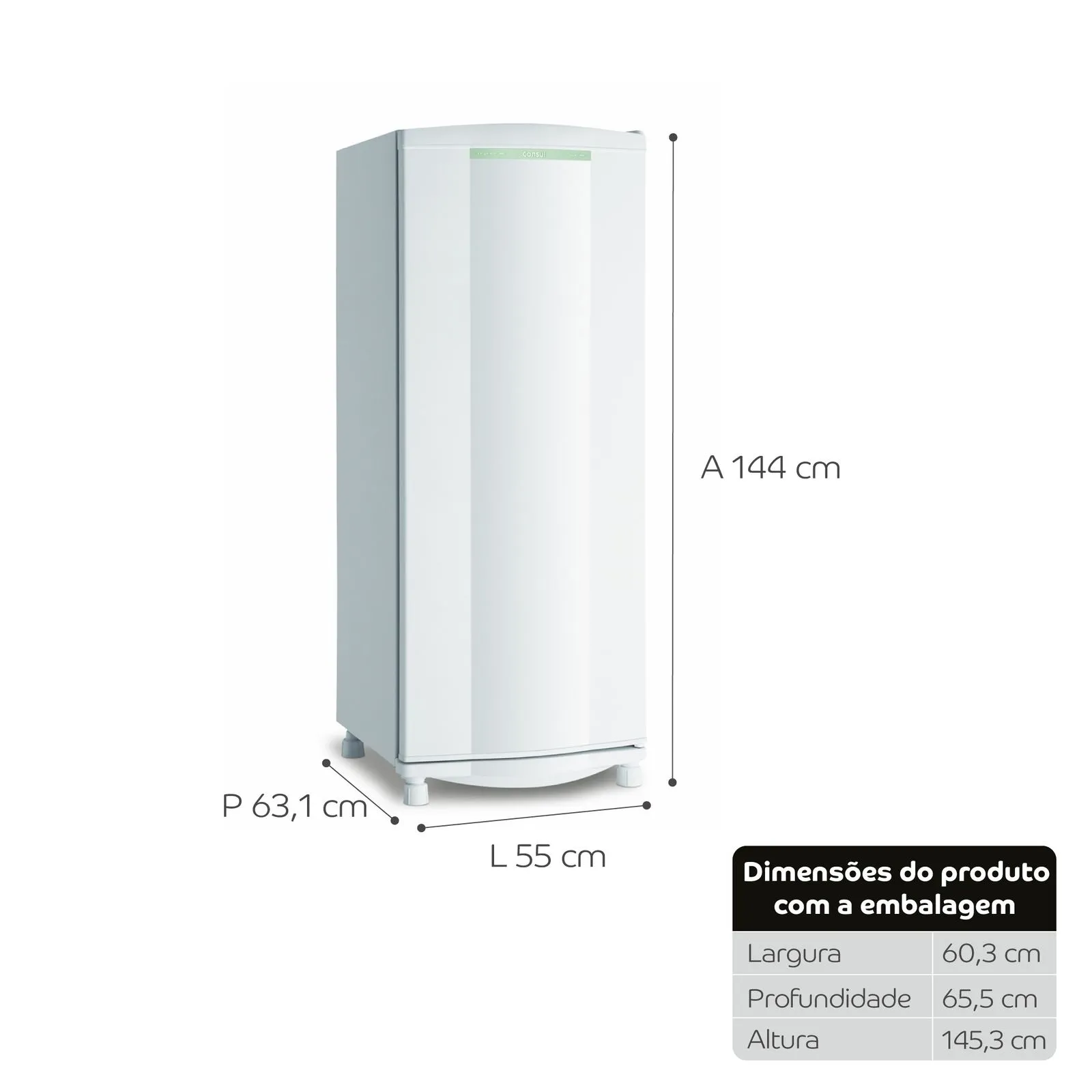 Refrigerador Consul CRA30FB 261L Branco 220V (2)