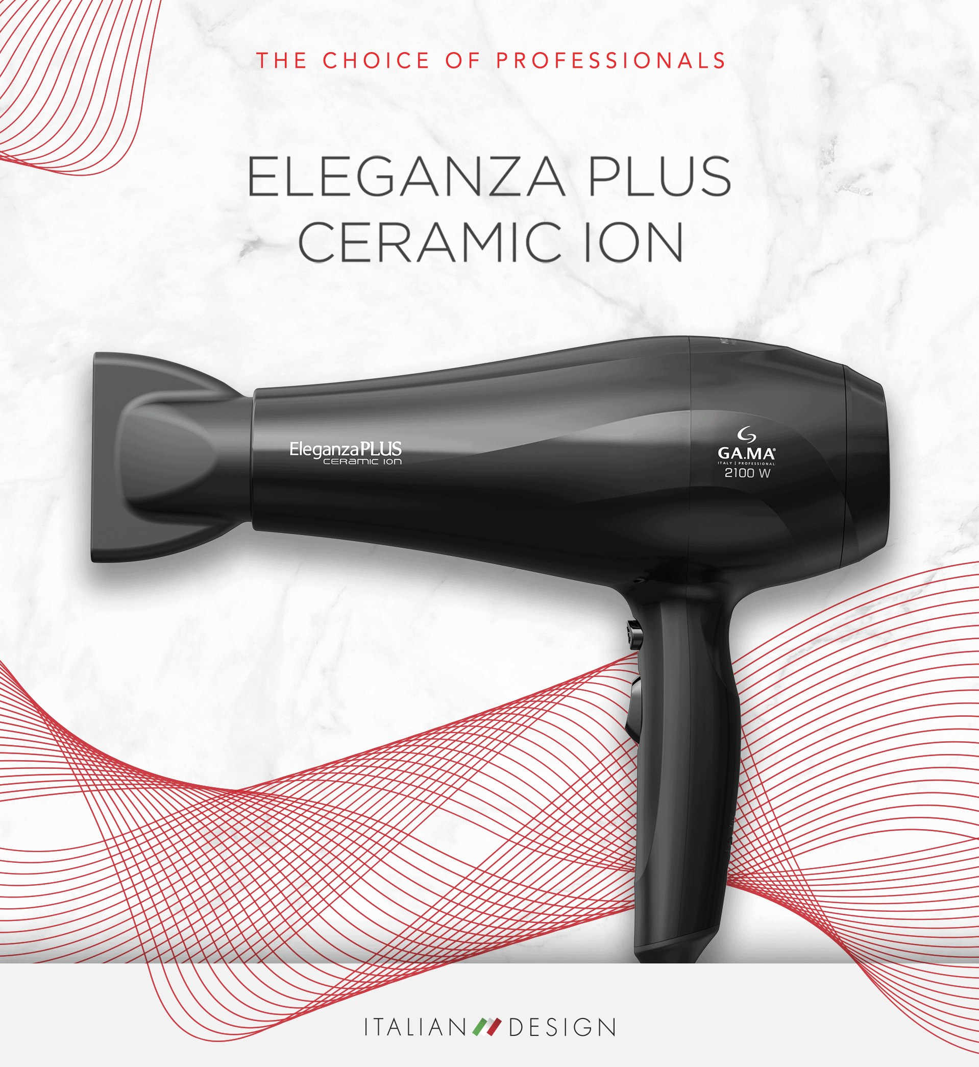 Secador Gama Eleganza Plus Ceramic Íon 2100W 220V (12)