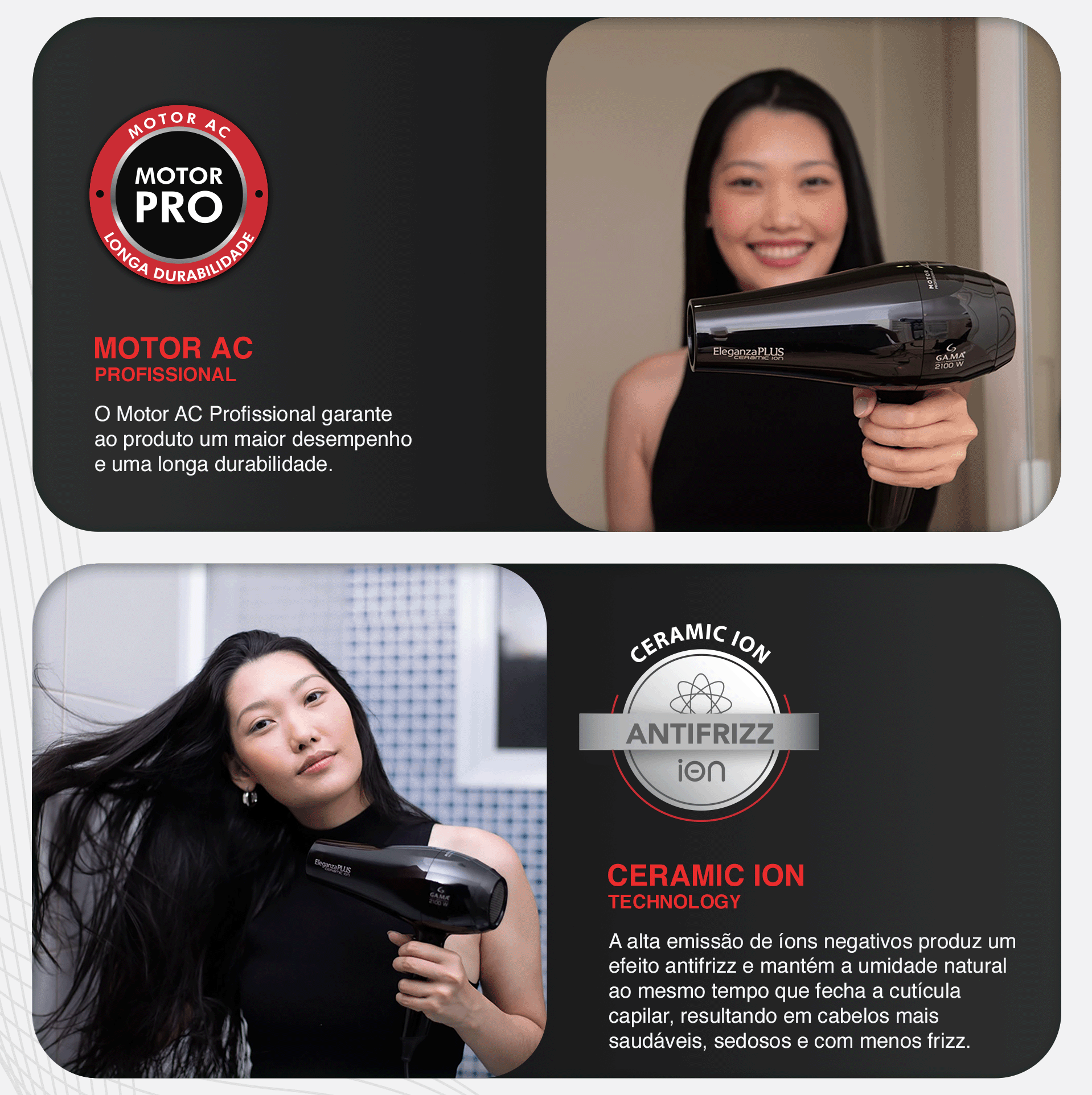 Secador Gama Eleganza Plus Ceramic Íon 2100W 220V (13)
