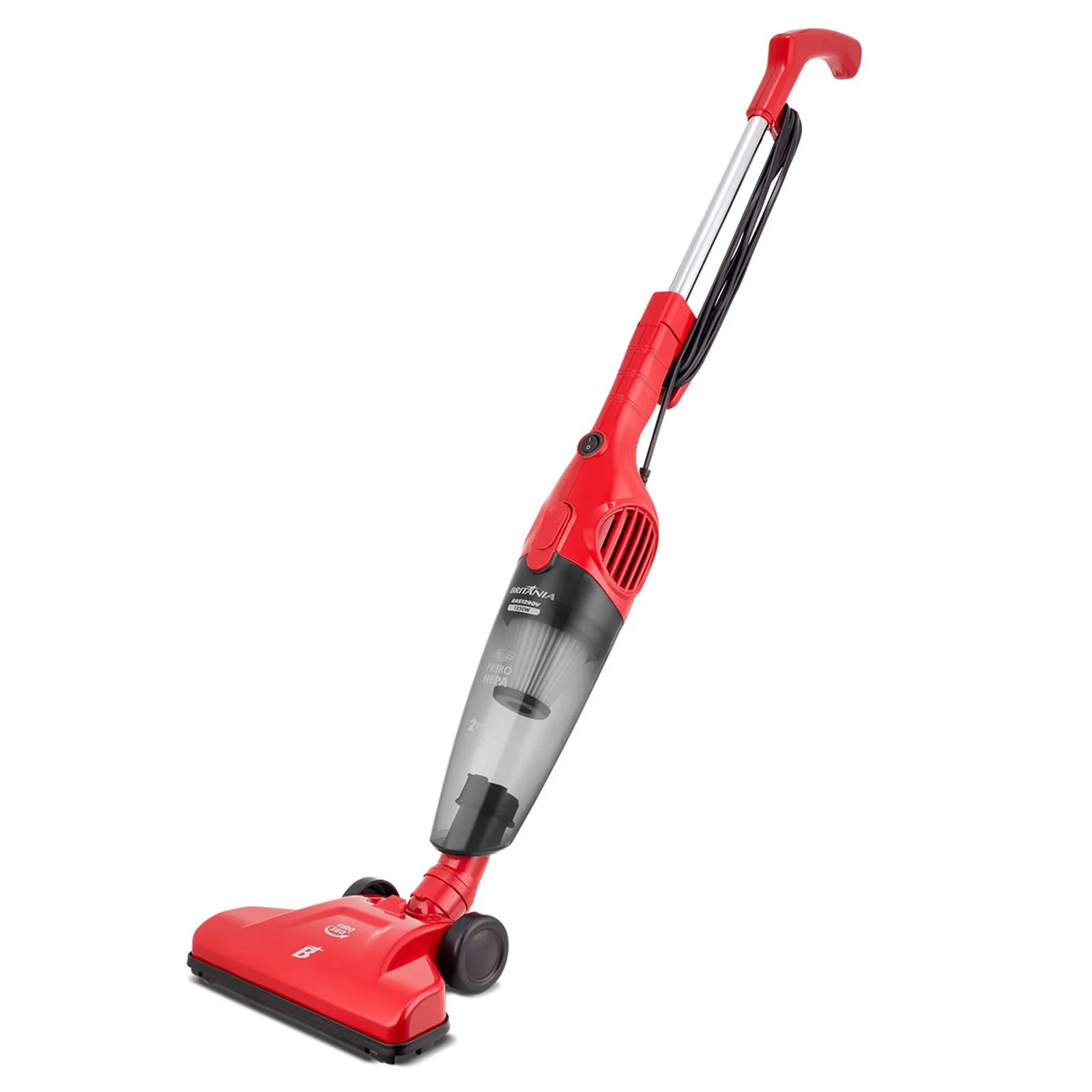 Aspirador de Pó Vertical Britânia BAS1290V 2 em 1 1250W Vermelho 220V (2)