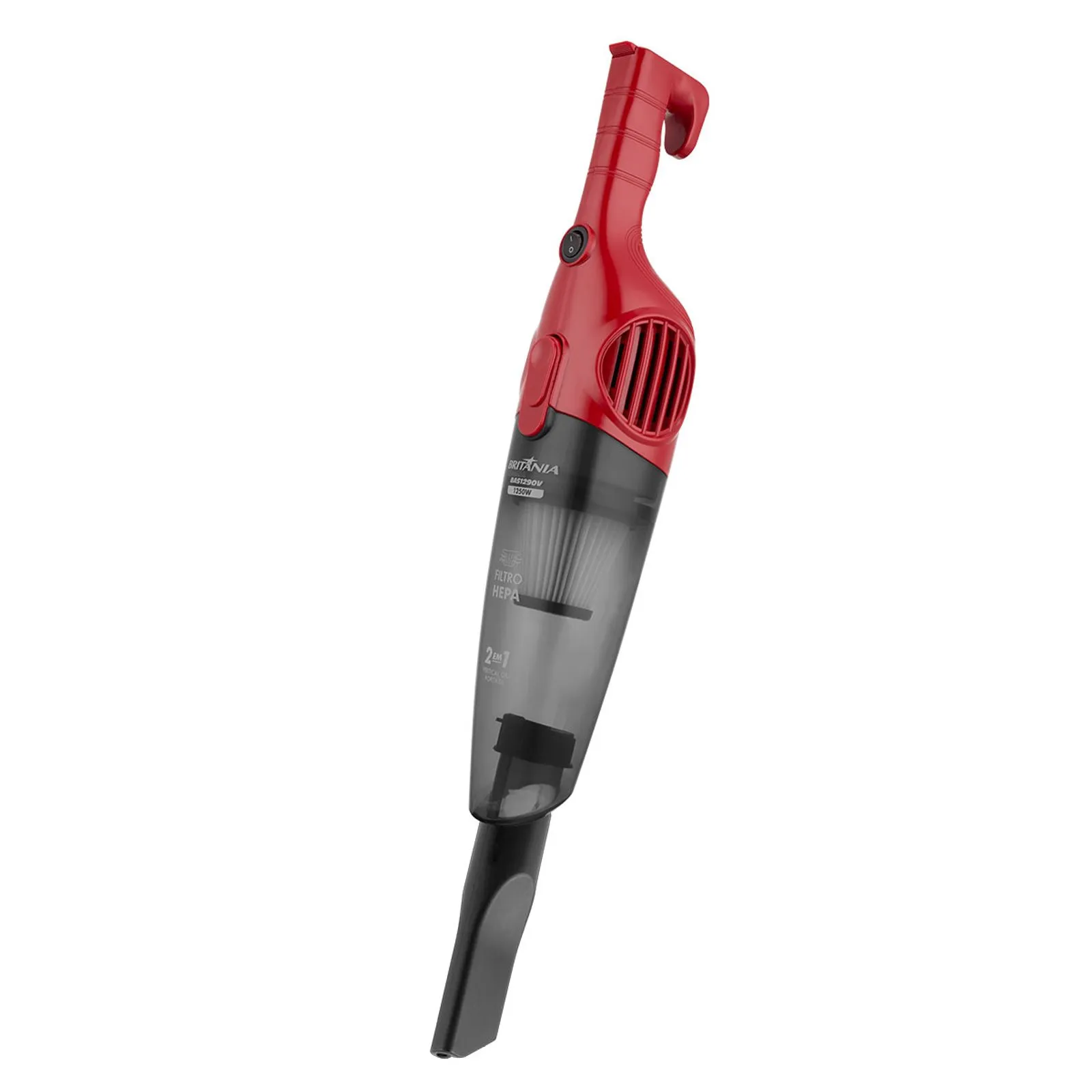 Aspirador de Pó Vertical Britânia BAS1290V 2 em 1 1250W Vermelho 220V (4)
