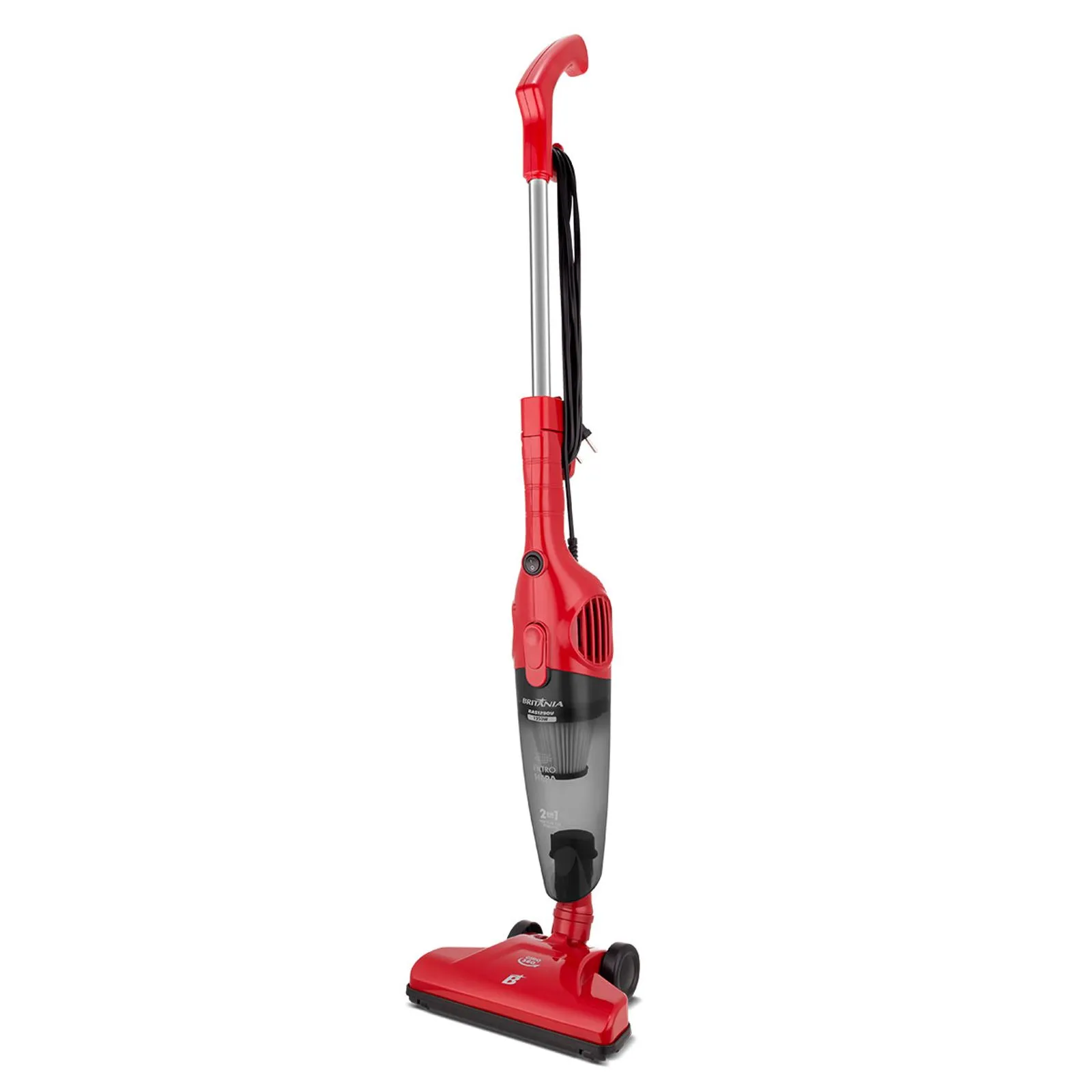 Aspirador de Pó Vertical Britânia BAS1290V 2 em 1 1250W Vermelho 220V (5)