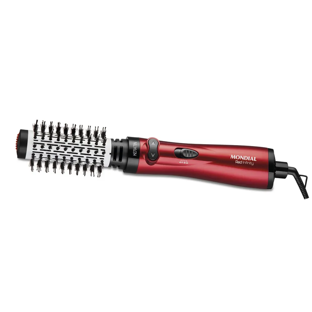Escova Rotativa Mondial ER-11 Infinity Keratin Vermelho 220V (1)