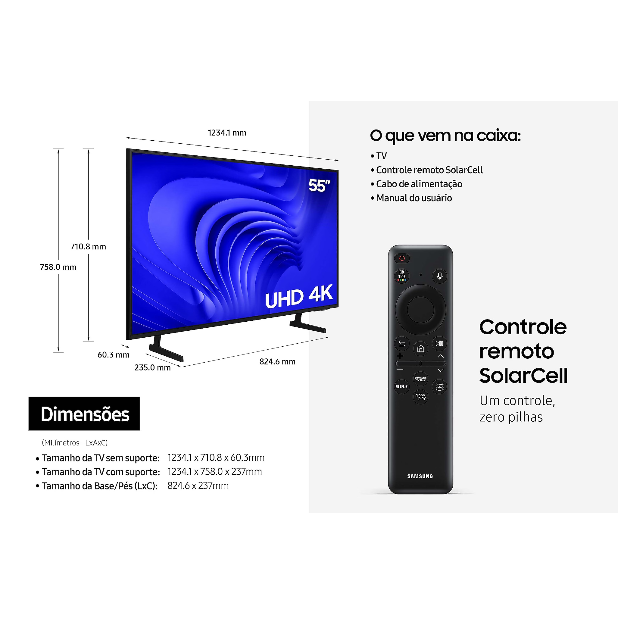 SMART TV SAMSUNG 55″ UHD 4K 55DU7700 Tizen (3)