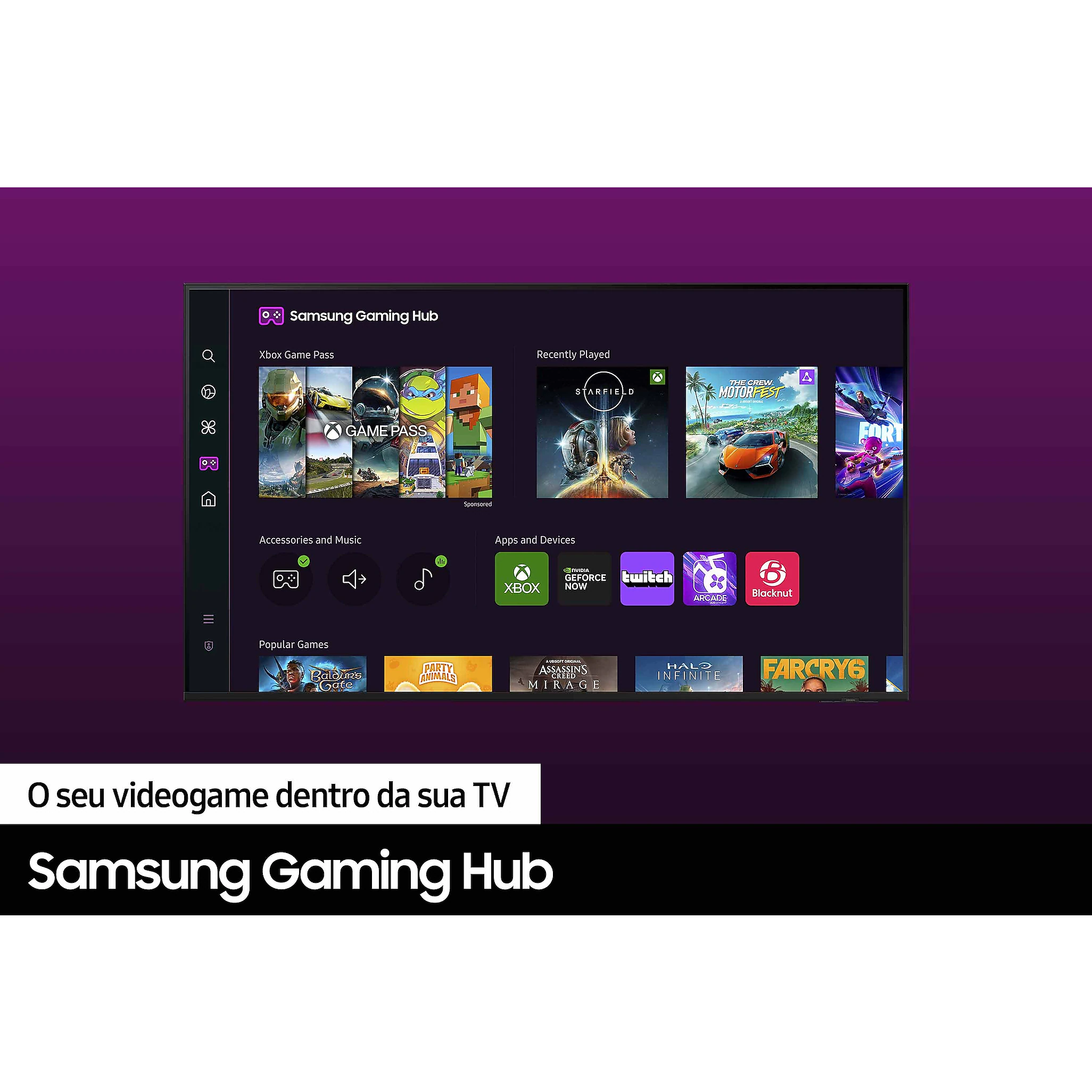 SMART TV SAMSUNG 55″ UHD 4K 55DU7700 Tizen (9)