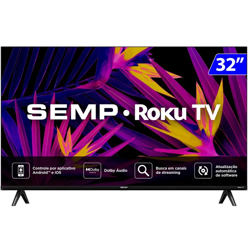 SMART TV SEMP 32″ LED HD 32R6610 Roku TV (1)